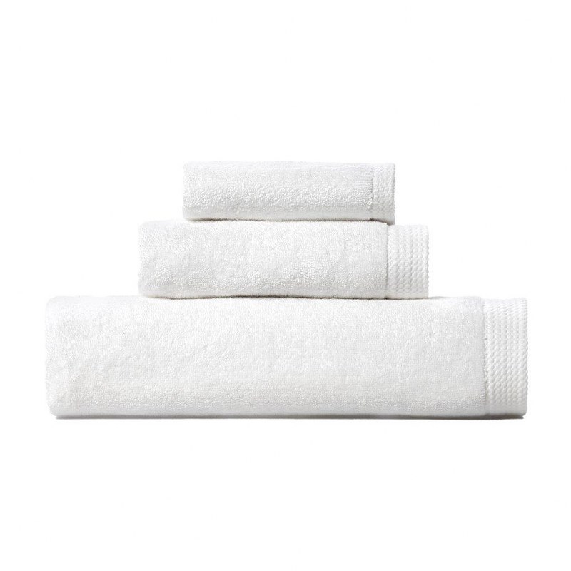 Πετσέτα Βαμβακερή Χεριών 30x50εκ. White Premium CRYSPO TRIO 02.100.01 (Ύφασμα: Βαμβάκι 100%, Χρώμα: Λευκό, Μέγεθος: Χεριών ) - CRYSPO TRIO - 02.100.01